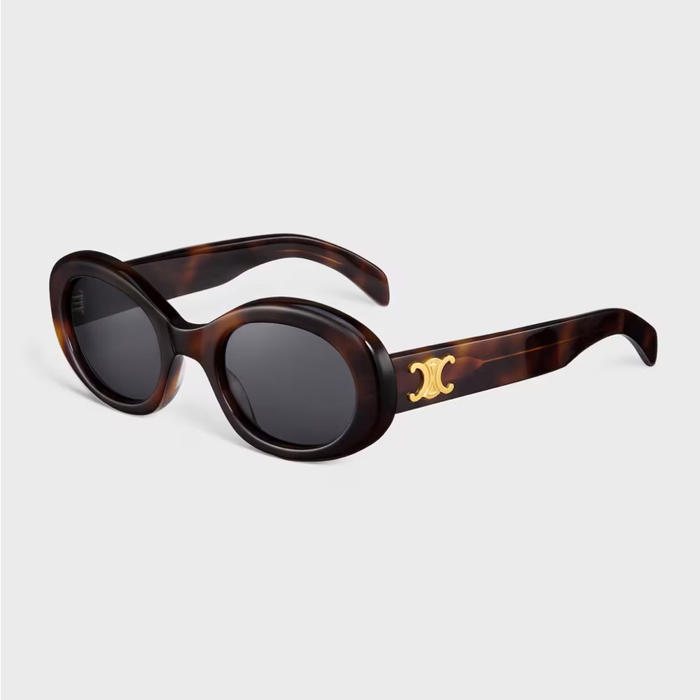 Celine Tortoise shell - TRIOMPHE 01 SUNGLASSES IN ACETATE